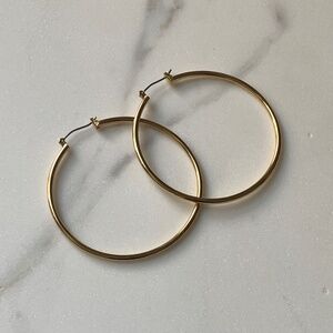 Gold toned Hoop Earrings